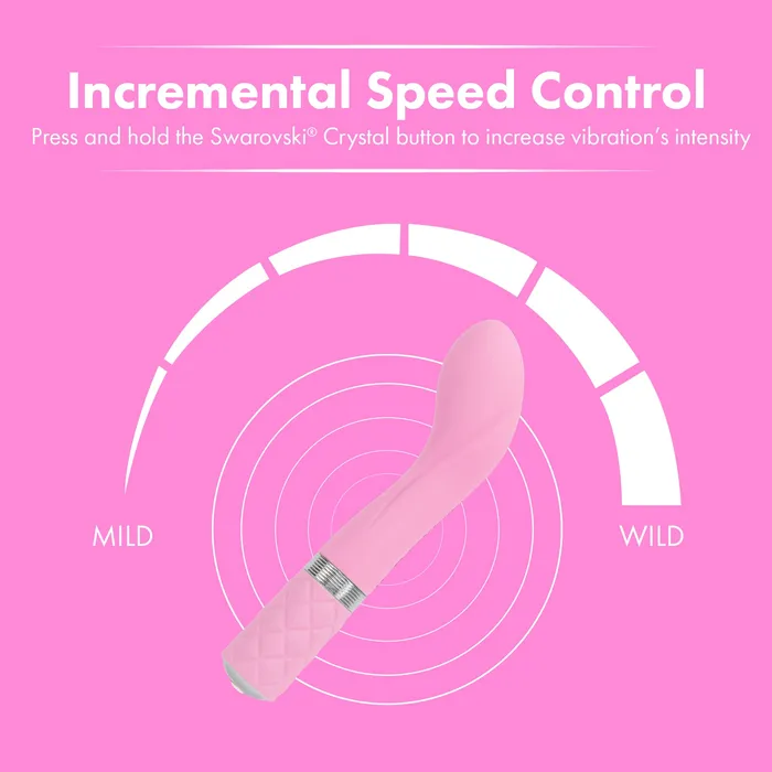 Vibrators PL Pure Love GSpot Vibrator With Swarovski Crystal Pink
