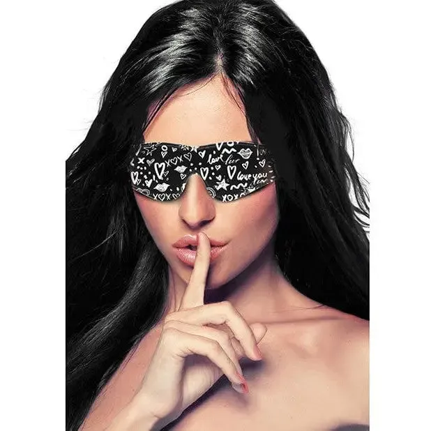 Vibrators Shots America Shots Ouch Love Street Art Fashion Printed Eye Mask Black Vibrators Shots America Shots Ouch Love Street Art Fashion Printed Eye Mask Black