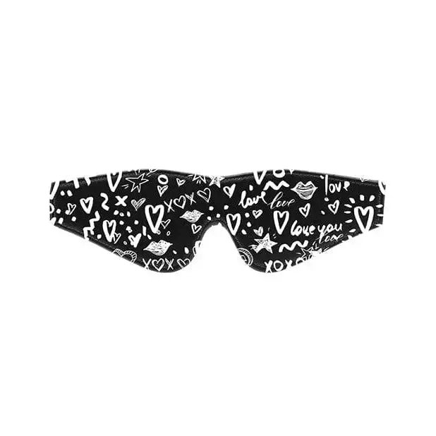 Vibrators Shots America Shots Ouch Love Street Art Fashion Printed Eye Mask Black Vibrators Shots America Shots Ouch Love Street Art Fashion Printed Eye Mask Black