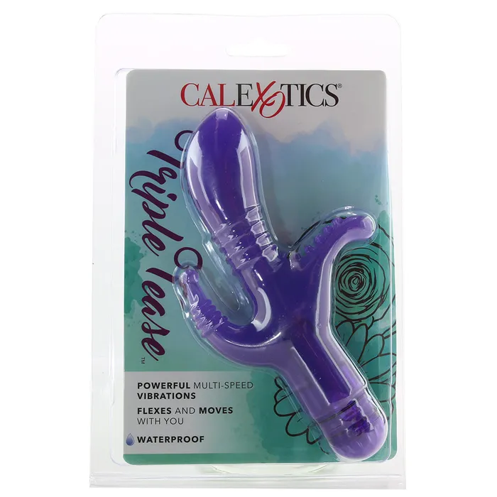 Vibrators Triple Tease Vibe in Purple CalExotics