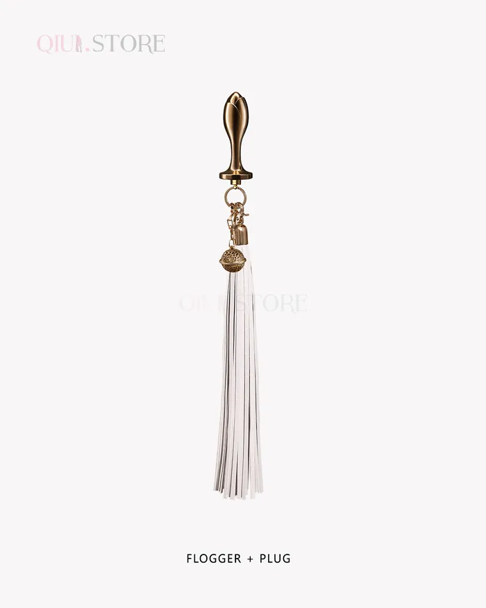 White Flogger Plug Qiuistore Anal White Flogger Plug Qiuistore Anal