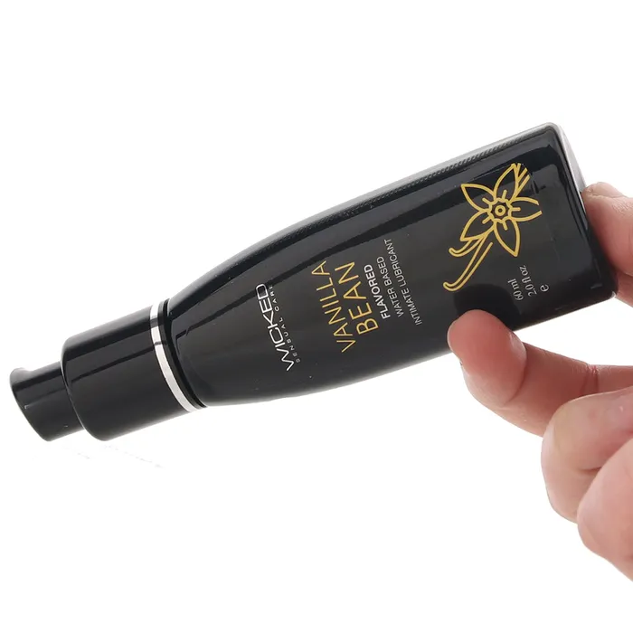 Wicked Sensual Care Dildos Aqua Flavored Lube 2oz60ml in Vanilla Bean