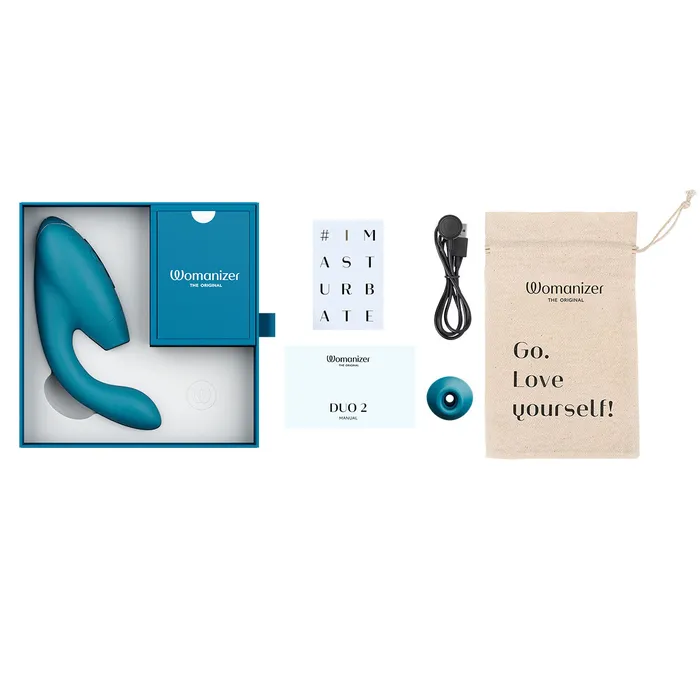 Womanizer Female Sex Toys Womanizer DUO 2 Dual Stimulator Petrol