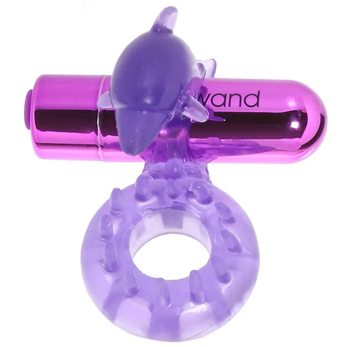 XGen BodyWand Rechargeable Dancing Dolphin Tickle Ring in Purple Vibrators