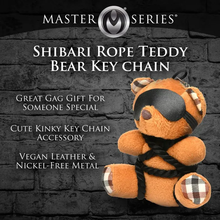 XR Brands Vibrators Shibeari Teddy Bear Keychain