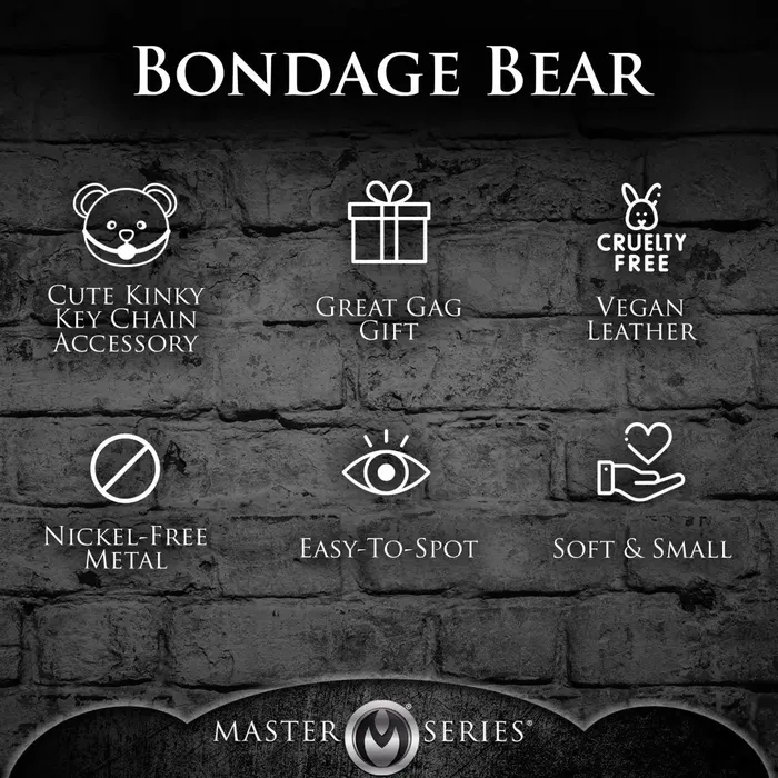 XR Brands Vibrators Shibeari Teddy Bear Keychain