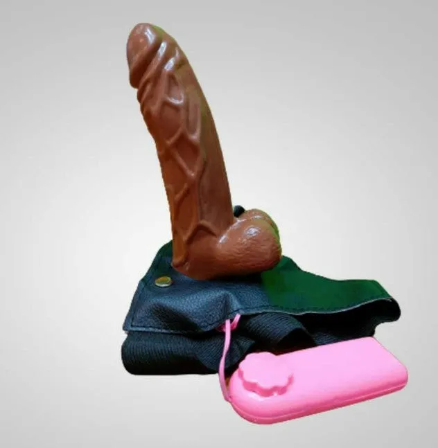 Adultskart Female Sex Toys Brown Hollow Strap on With Vibration Adultskart Female Sex Toys Brown Hollow Strap on With Vibration