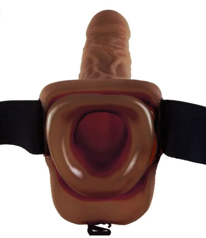 Adultskart Female Sex Toys Brown Hollow Strap on With Vibration Adultskart Female Sex Toys Brown Hollow Strap on With Vibration