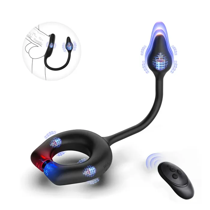 Amovibe Male Sex Toys Magnetic Cock Ring with 10 Vibrations