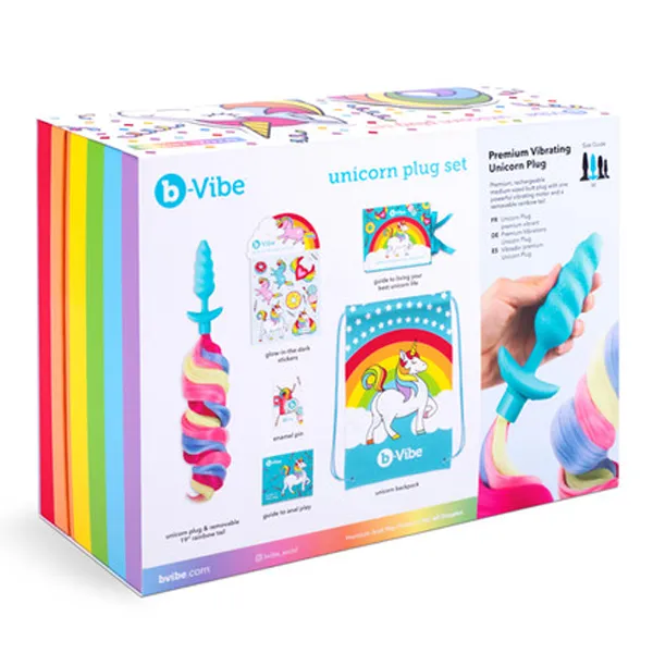 Anal BVIBE bVibe Unicorn Butt Plug Set