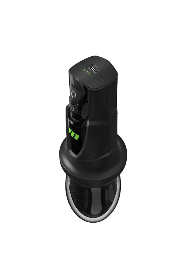 Anal Blush Blush Novelties M for Men 3rd Base Rotating Vibrating Masturbator Black