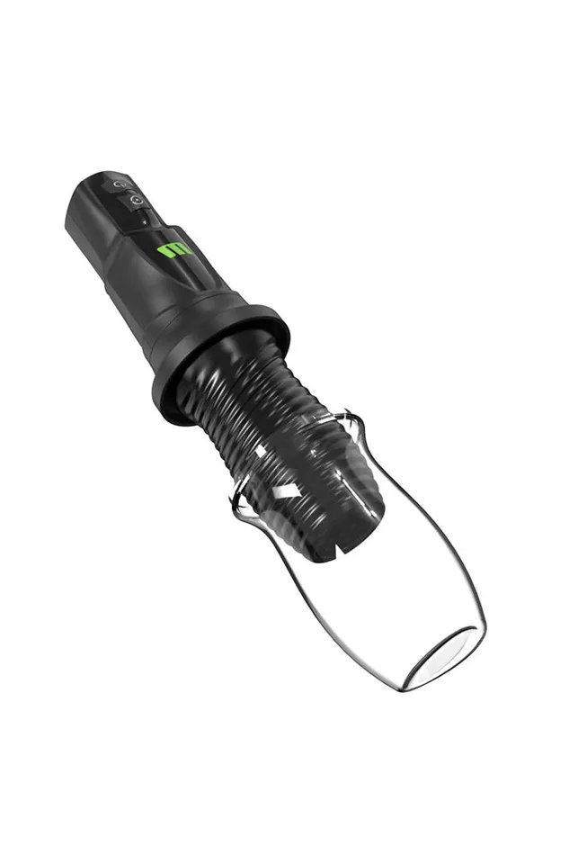 Anal Blush Blush Novelties M for Men 3rd Base Rotating Vibrating Masturbator Black