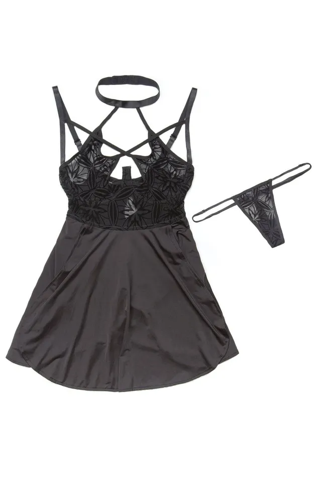 Anal Coquette Coquette 7226 Babydoll GString Black