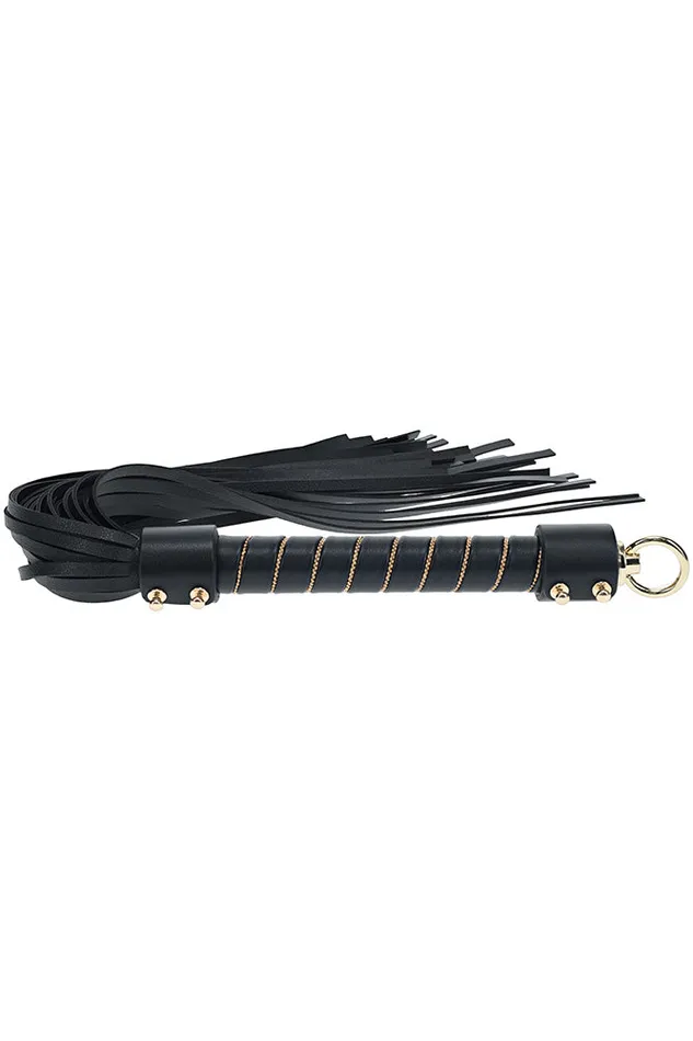 Anal Ouch International London Collection Flogger BlackGold Shots Toys