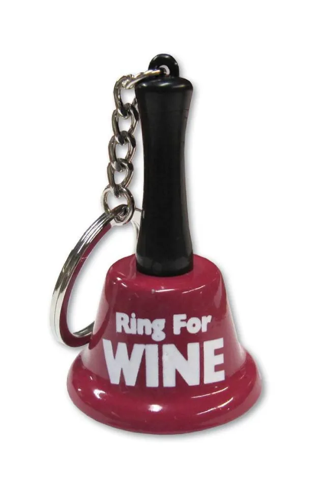 Anal Ozze Creations Ozze Creations Ring for Wine Mini Key Chain Bell Red