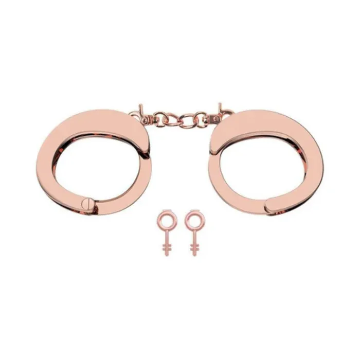 Anal Room Fun Room Fun Flying Saucer Solid Metal Handcuffs Gold