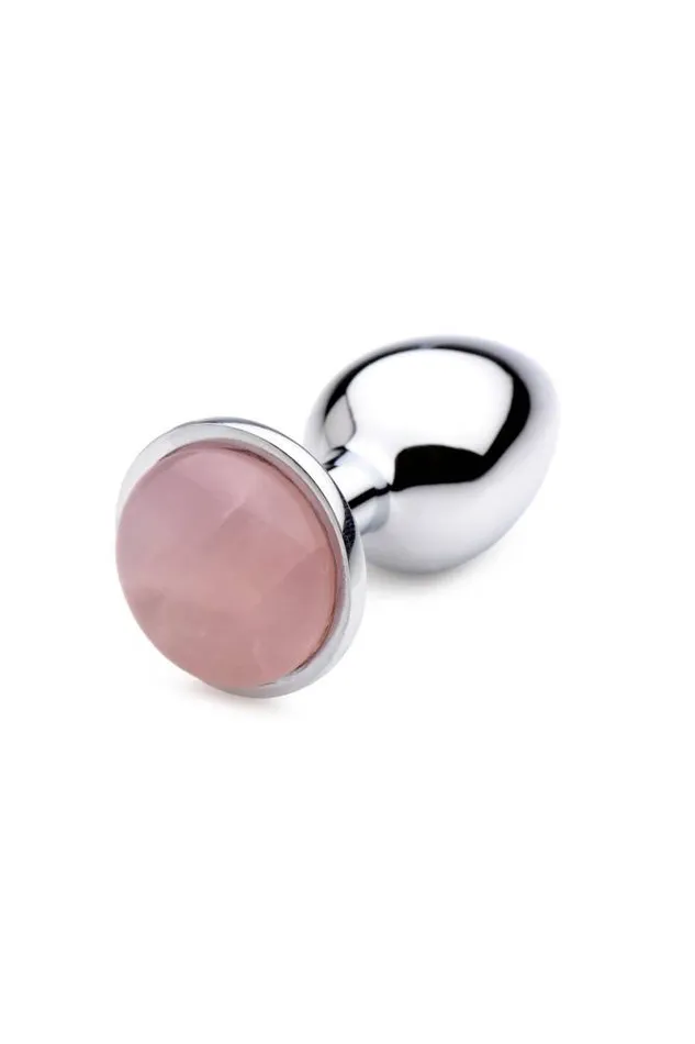 Anal XR Brands XR Brands Booty Sparks Rose Quartz Butt Plug Small