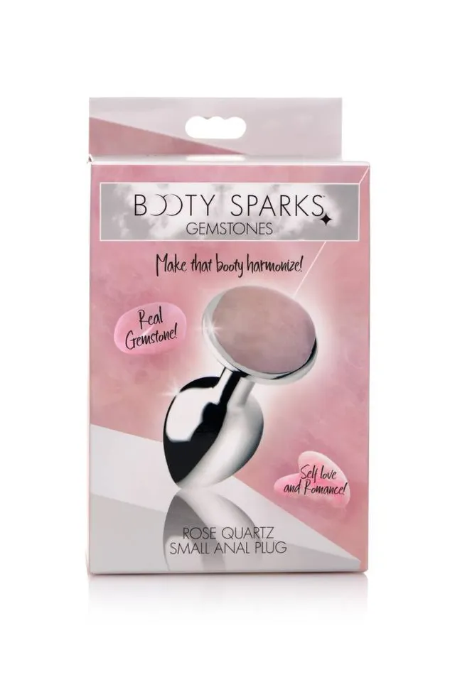 Anal XR Brands XR Brands Booty Sparks Rose Quartz Butt Plug Small