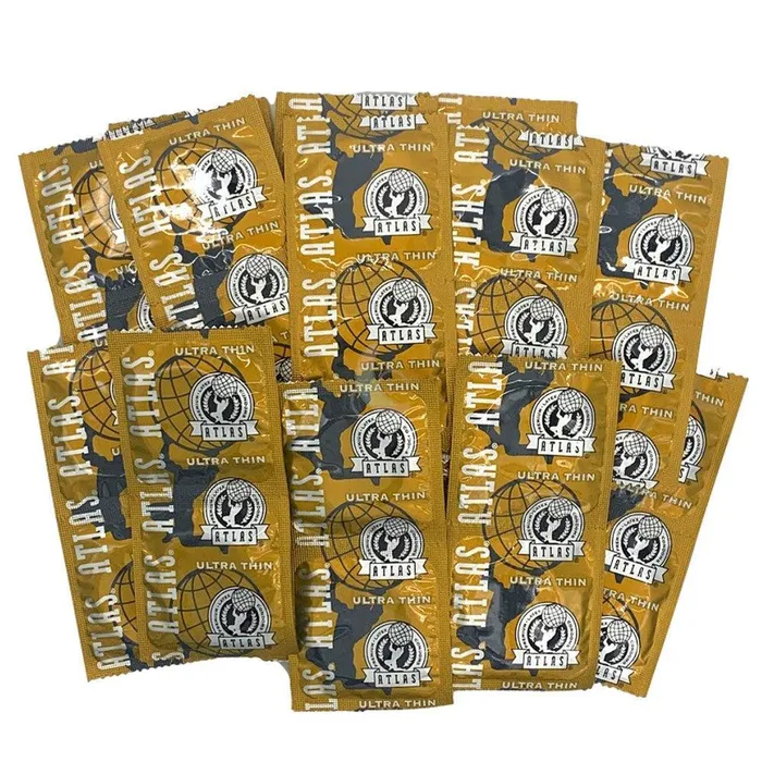 Atlas Ultra Thin Lubricated Condoms Atlas Female Sex Toys