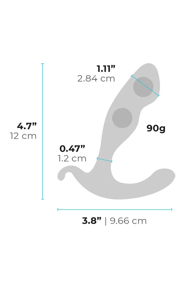 bVibe Rocker Weighted Prostate Plug Black BVibe Anal