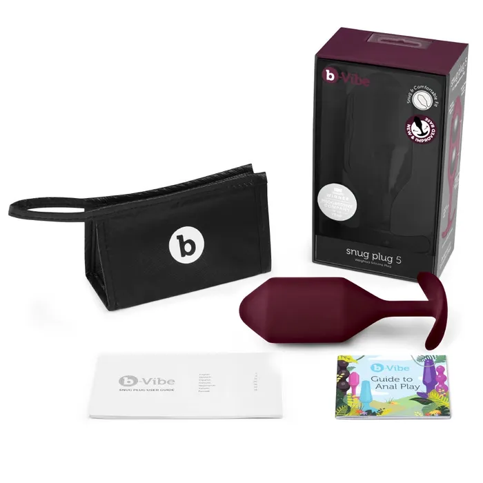 bVibe Snug Plug 5 Dark Red BVIBE Anal