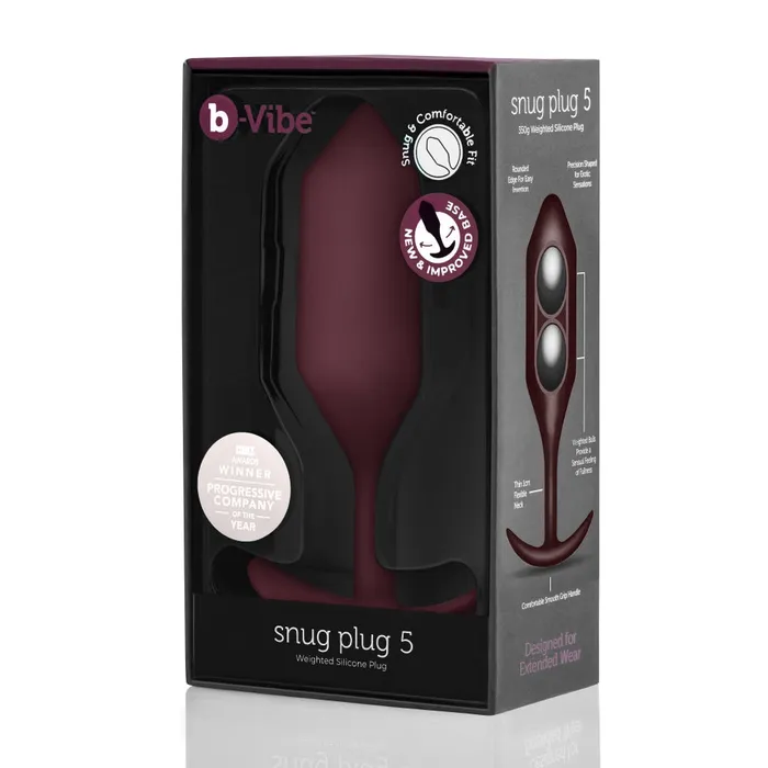 bVibe Snug Plug 5 Dark Red BVIBE Anal