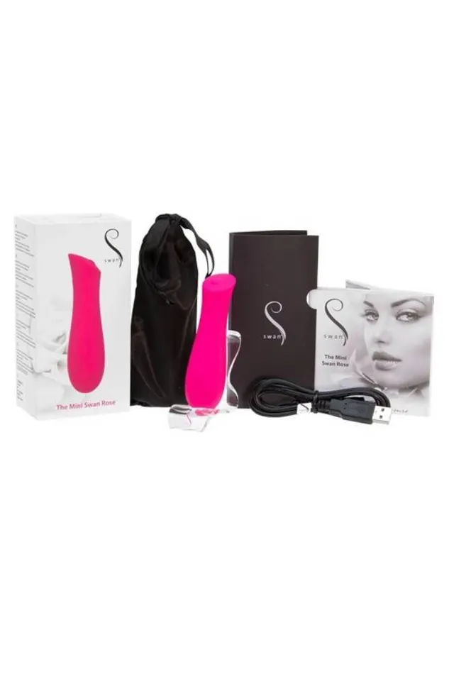 BMS Vibrators Swan Mini Swan Rose Bullet Pink