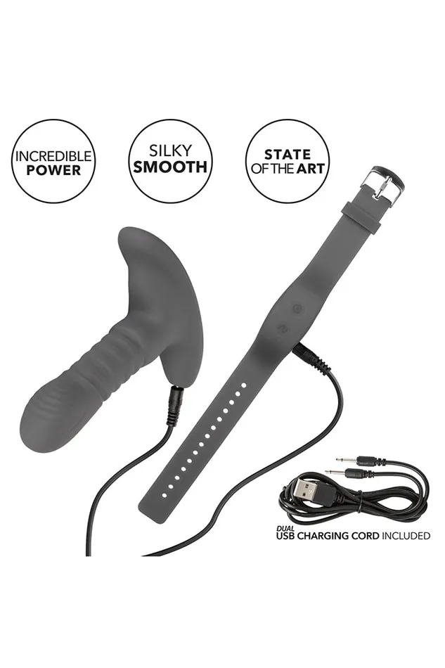 Cal Exotics Anal Cal Exotics Eclipse Wristband Remote Thrusting Rotator Probe Grey