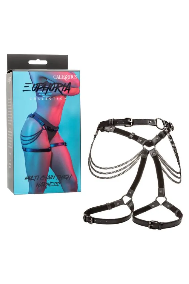 Cal Exotics Anal Cal Exotics Euphoria Collection Multi Chain Thigh Harness Black Cal Exotics Anal Cal Exotics Euphoria Collection Multi Chain Thigh Harness Black