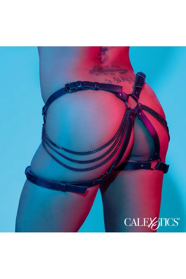 Cal Exotics Anal Cal Exotics Euphoria Collection Multi Chain Thigh Harness Black