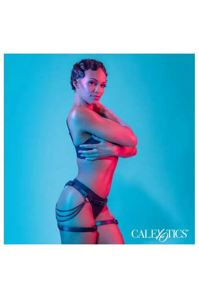 Cal Exotics Anal Cal Exotics Euphoria Collection Multi Chain Thigh Harness Black