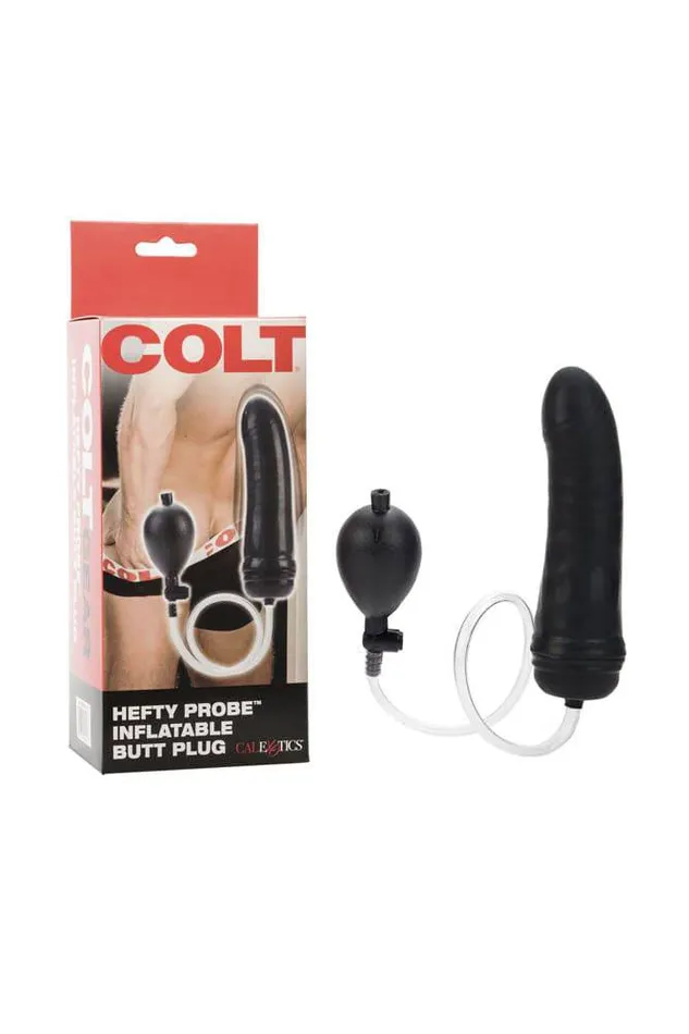 Cal Exotics Colt Hefty Probe Inflatable Butt Plug Black Cal Exotics Anal
