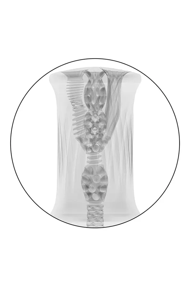 Cal Exotics Cyclone Triple Chamber Stroker Clear Cal Exotics Male Sex Toys