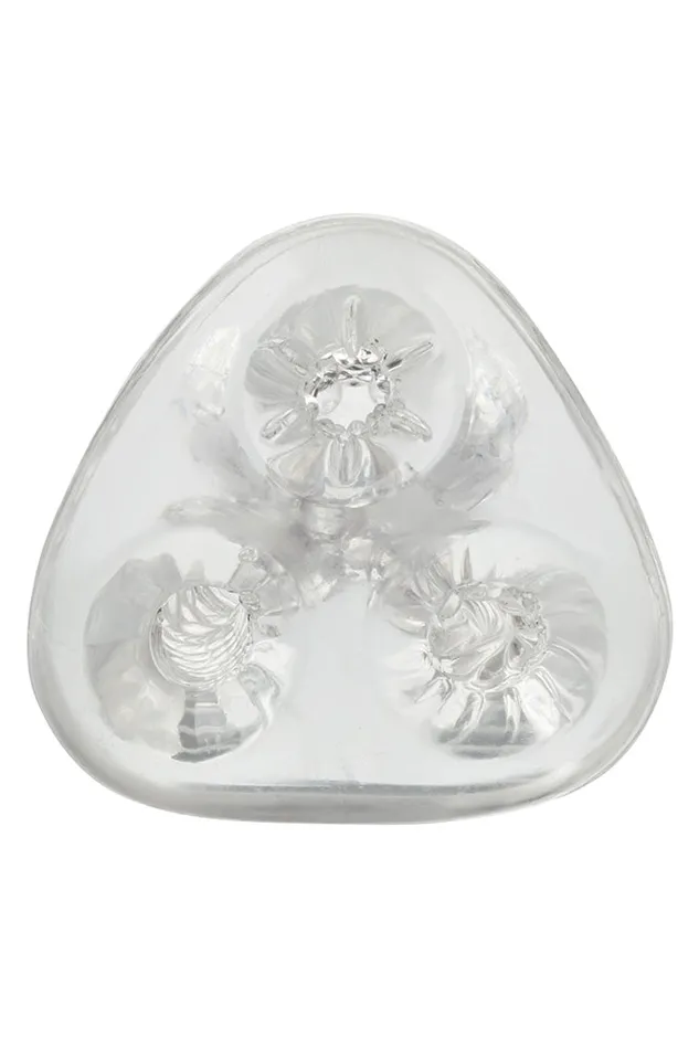 Cal Exotics Cyclone Triple Chamber Stroker Clear Cal Exotics Male Sex Toys