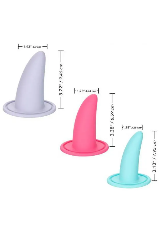 Cal Exotics Male Sex Toys Cal Exotics Sheology Advanced 3Piece Wearable Vaginal Dilator Set
