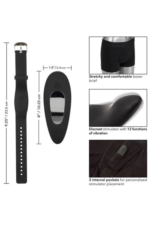 Cal Exotics Remote Control Boxer Brief Set Assorted Sizes Cal Exotics Female Sex Toys