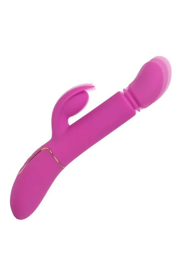 Cal Exotics Shameless Slim Player Thrusting Dual Vibrator Pink Cal Exotics Vibrators