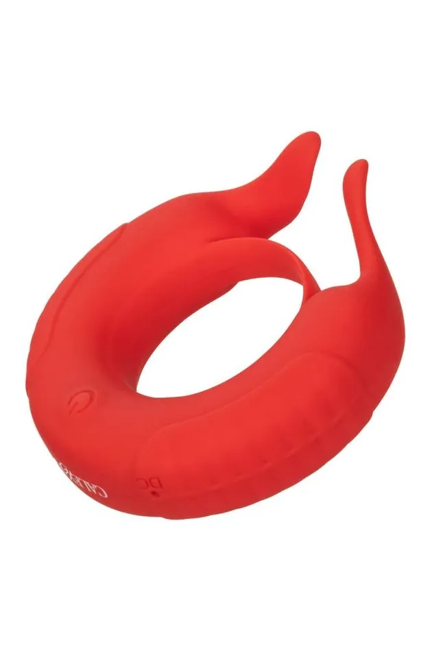 Cal Exotics Vibrators Cal Exotics Couples Enhancer Silicone Rechargeable Taurus Enhancer Red