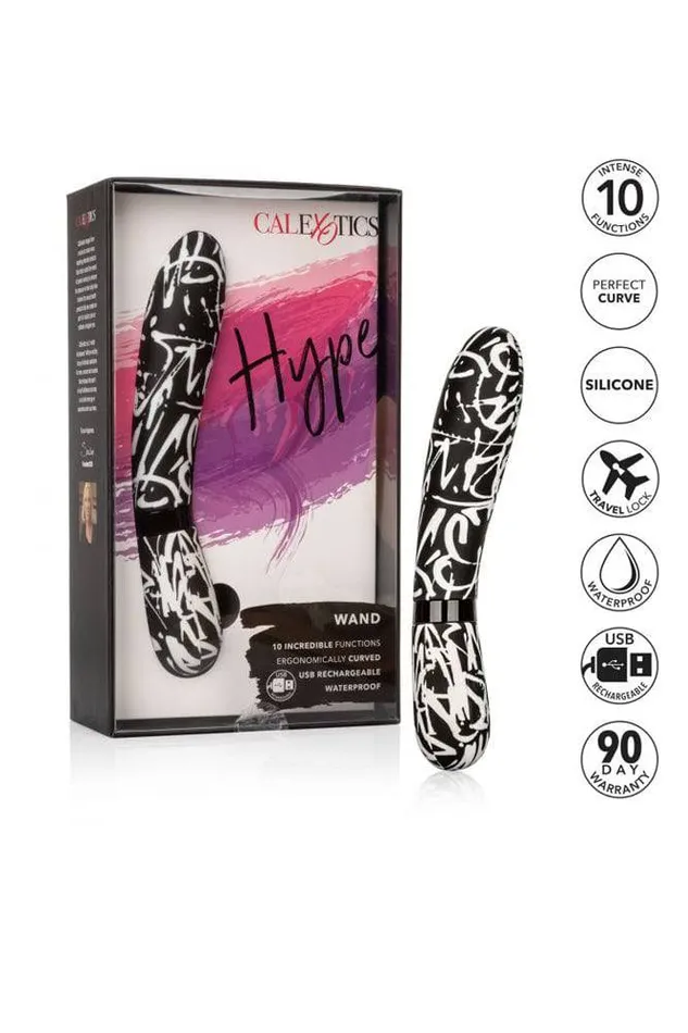 Cal Exotics Vibrators Cal Exotics Hype Wand Vibrator Black