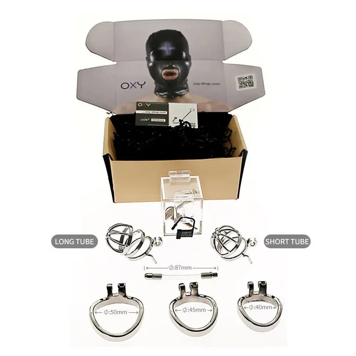 Chastity Discovery Set Locked in Steel Oxyshop Male Sex Toys