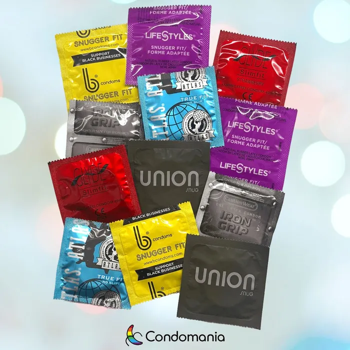 Condomania Snugger Fitting Condom Sampler Vibrators