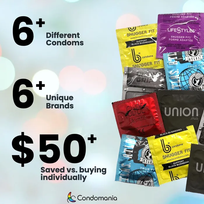 Condomania Snugger Fitting Condom Sampler Vibrators