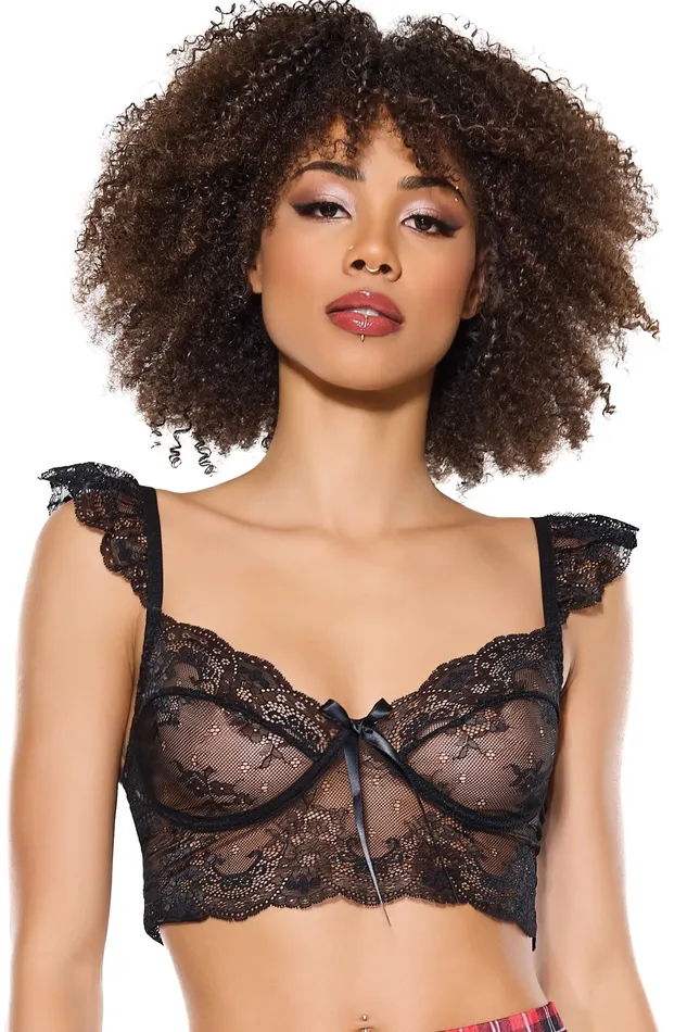 Coquette 24321 Bralette Black Coquette Anal