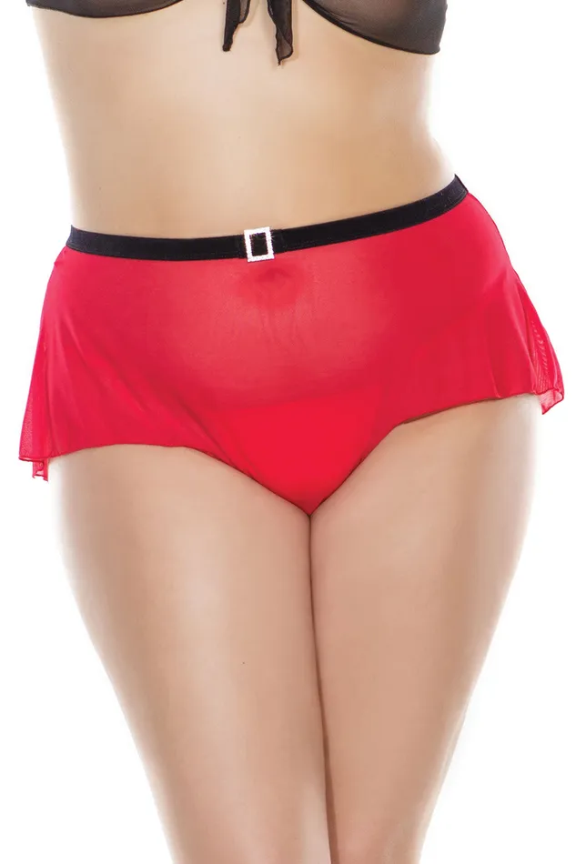 Coquette 3824X Panty RedBlack OSXL Coquette Anal