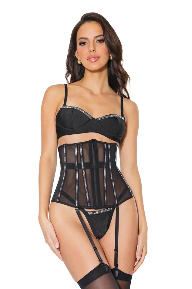 Coquette Anal Coquette 23317 Waist Cincher Black