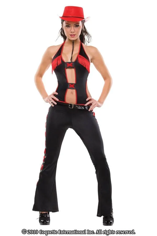 Coquette Anal Coquette M6076 Bull Riding Beauty BlackRed ML