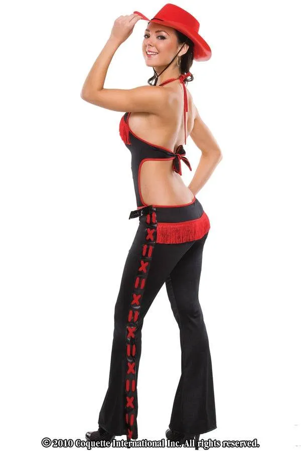 Coquette Anal Coquette M6076 Bull Riding Beauty BlackRed ML