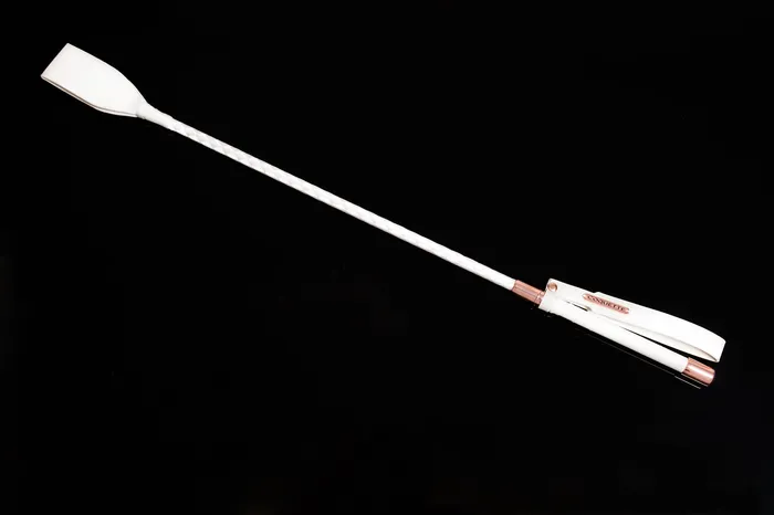 Coquette Coquette Pleasure Collection 23622 Vegan Leather Crop White Vibrators