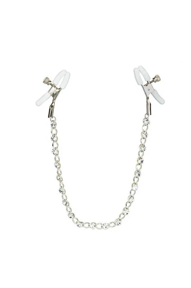 Couples Cal Exotics Cal Exotics Nipple Play Crystal Chain Nipple Clamps