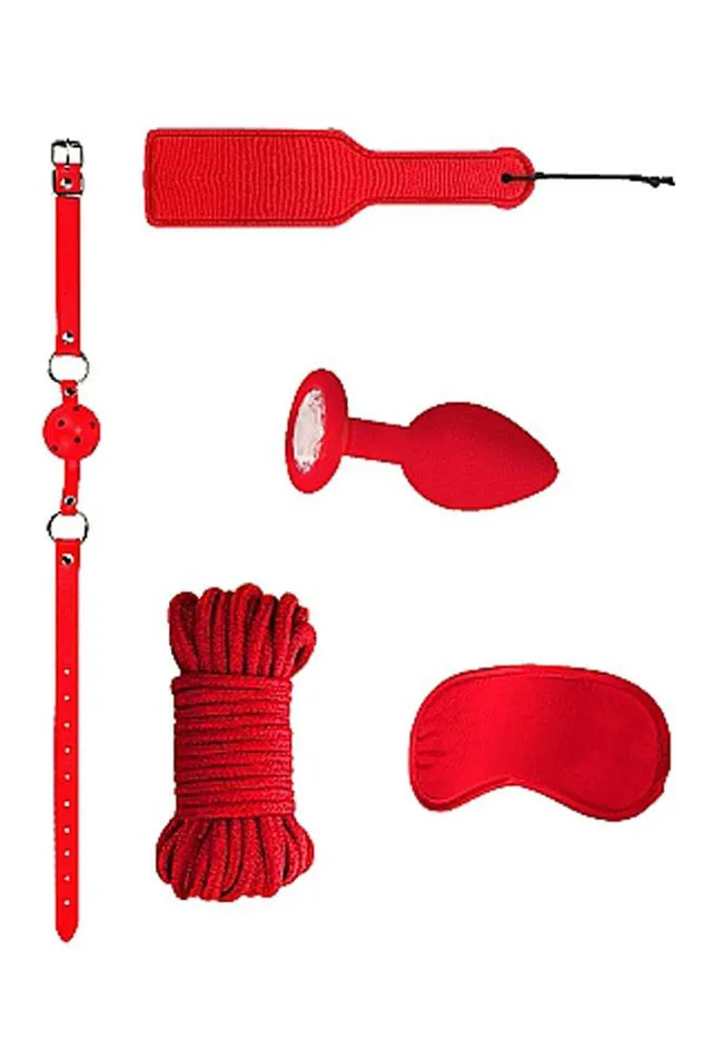 Couples Shots Toys Ouch by Shots Toys Introductory Bondage Kit 5 Red